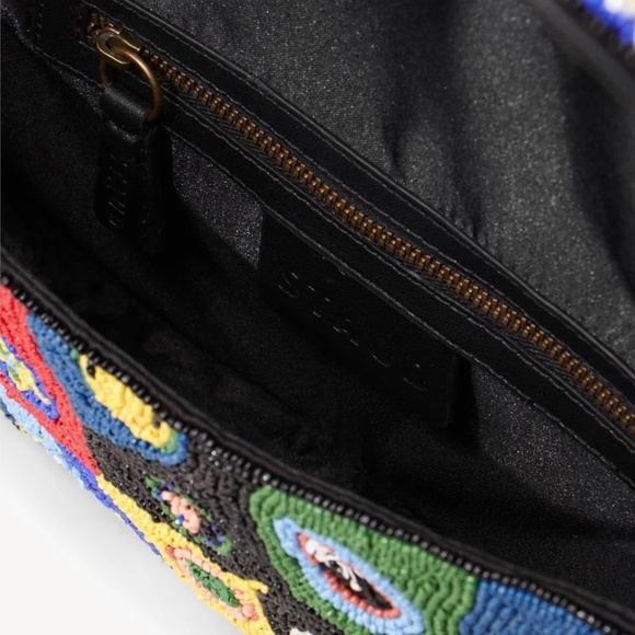 STAUD Tommy Beaded Bag Millefiore Black - Picture 14 of 16